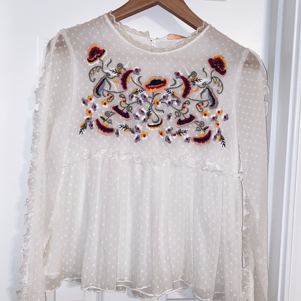 ZARA WHITE BLOUSE